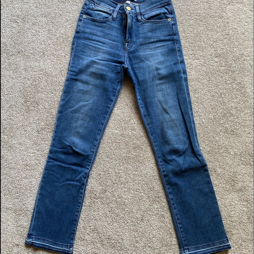 FRAME Denim Le High Straight Released Hem (sz 23)